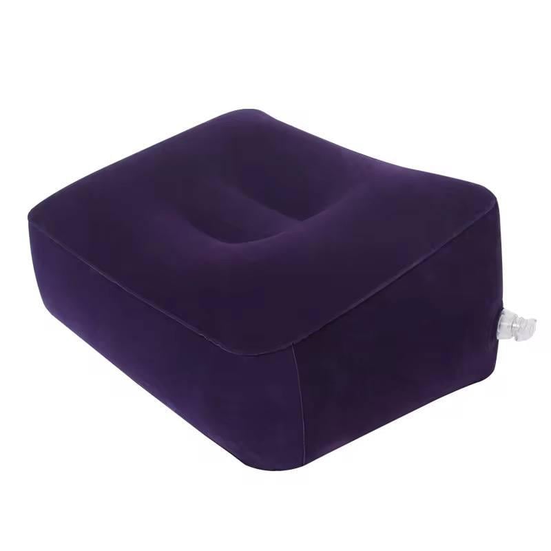 Подушка под ноги для дома и дороги надувная Синий