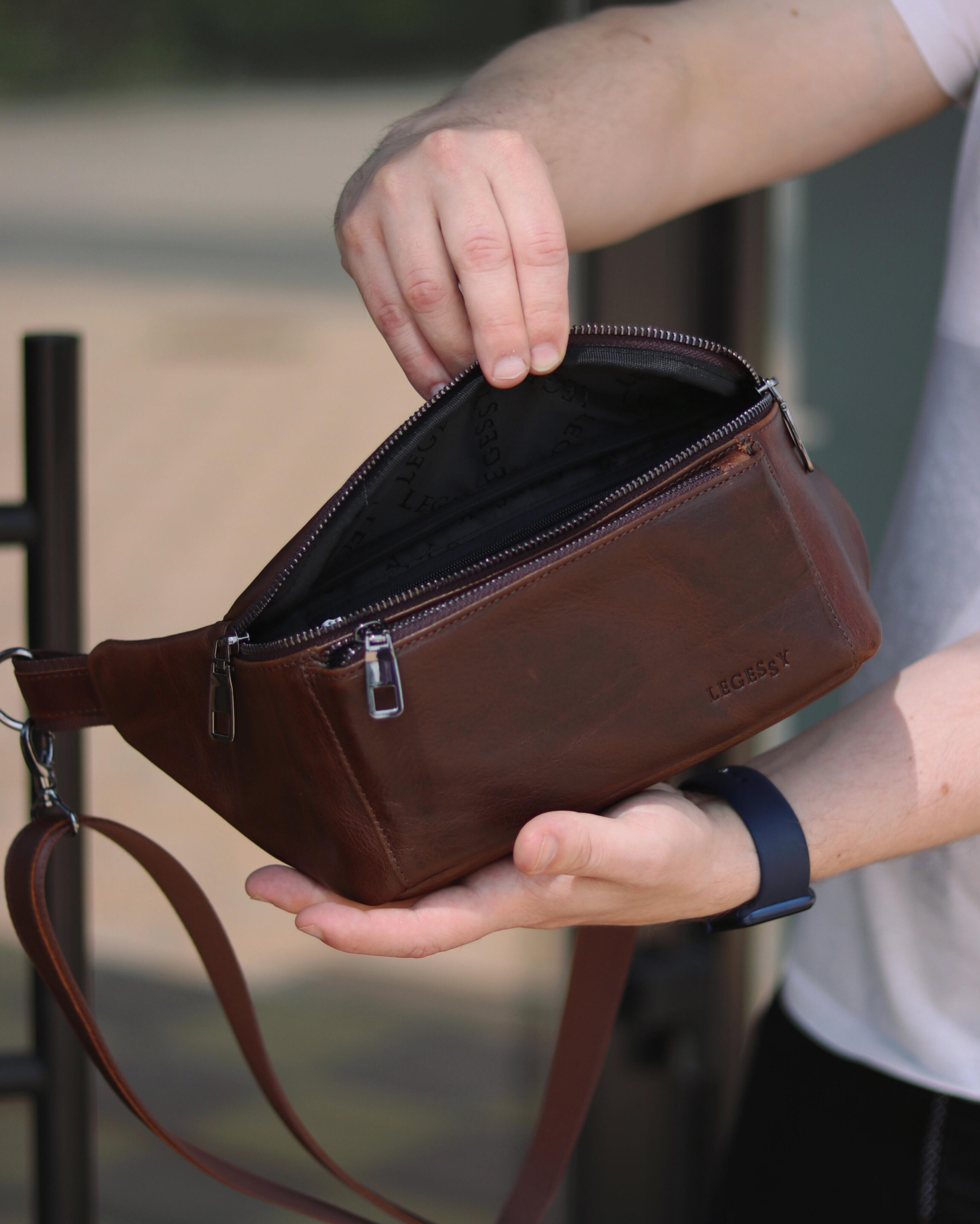 Бананка мужская SORENTO 233 Brown - фото 3 Бананка мужская SORENTO 233 Brown - фото 3