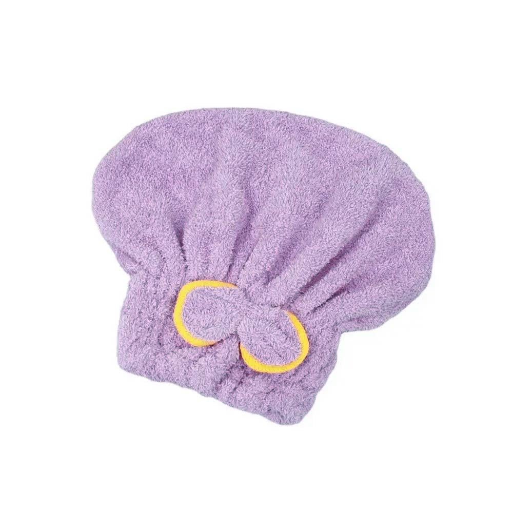 Шапочка-полотенце быстровпитывающая и быстросохнущая микрофибровая Фиолетовый (OK0086_3)