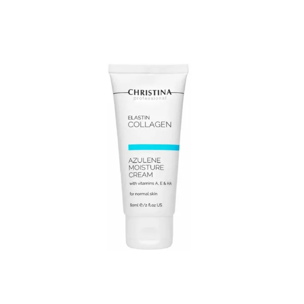 Крем зволожуючий азуленовий для нормальної шкіри CHRISTINA Elastin Collagen Azulene Moisture Cream 60 мл