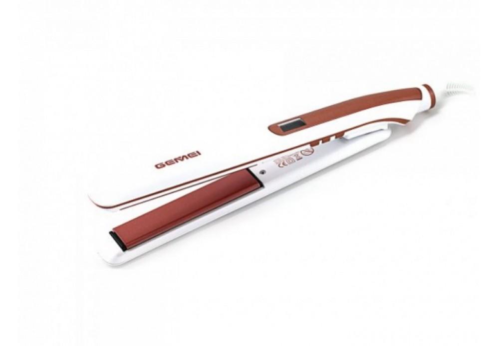Випрямляч для волосся Gemei GM-430 Біло-червоний Випрямляч для волосся Gemei GM-430 Біло-червоний