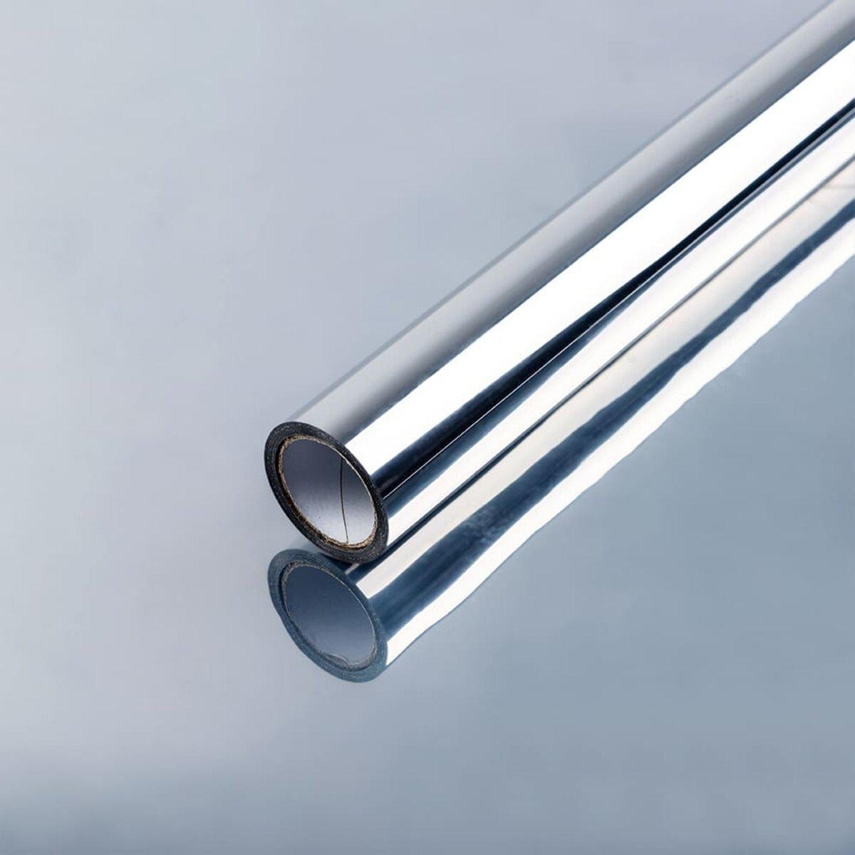 Пленка для окон зеркальная солнцезащитная 600х3000х0,08 мм Серебряный (SW-00002724)