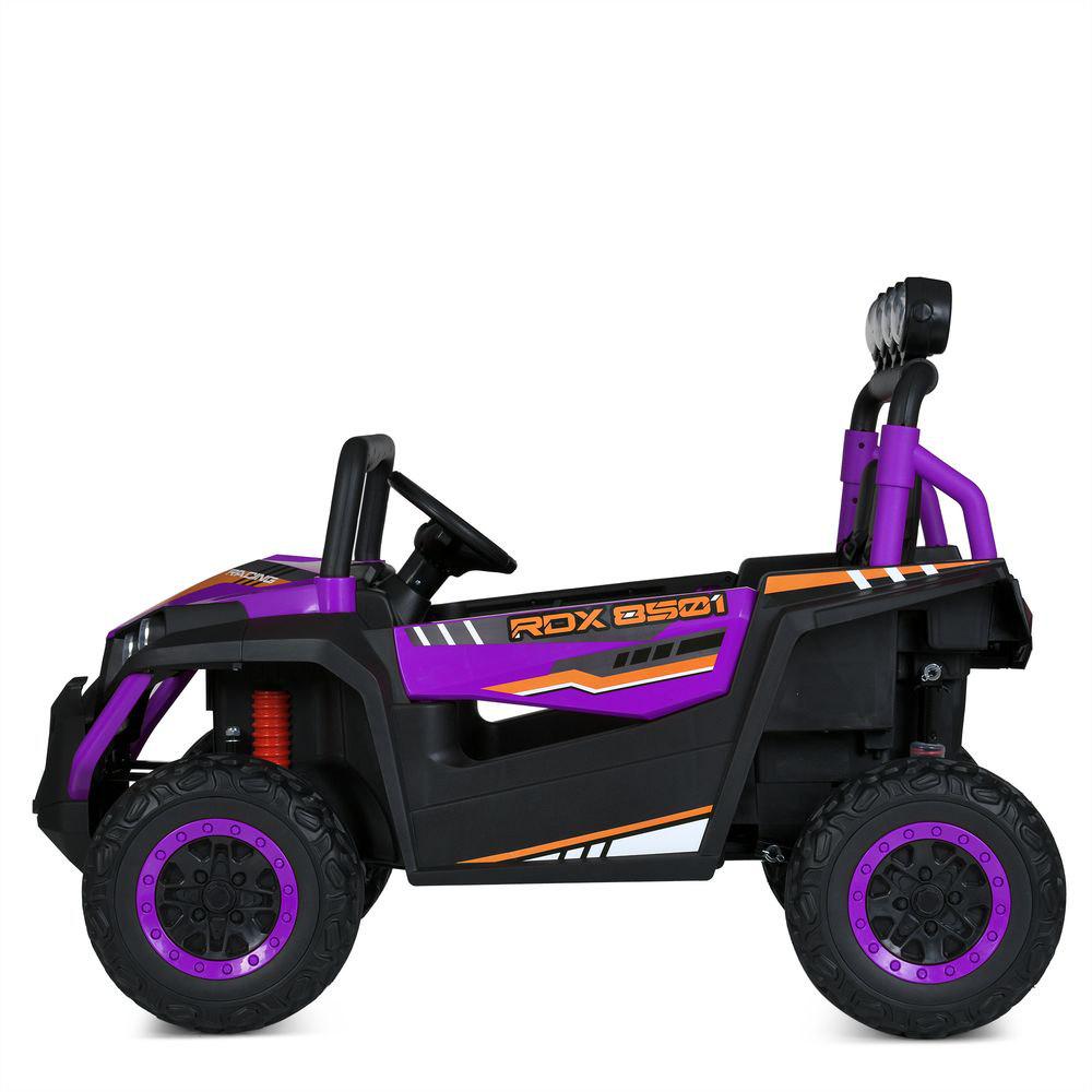 Детский электромобиль джип Bambi Racer M 6058EBLR-9 24V с 4 двигателями по 90 Вт и кожаным сиденьем Фиолетовый (27209717) - фото 6 Детский электромобиль джип Bambi Racer M 6058EBLR-9 24V с 4 двигателями по 90 Вт и кожаным сиденьем Фиолетовый (27209717) - фото 6