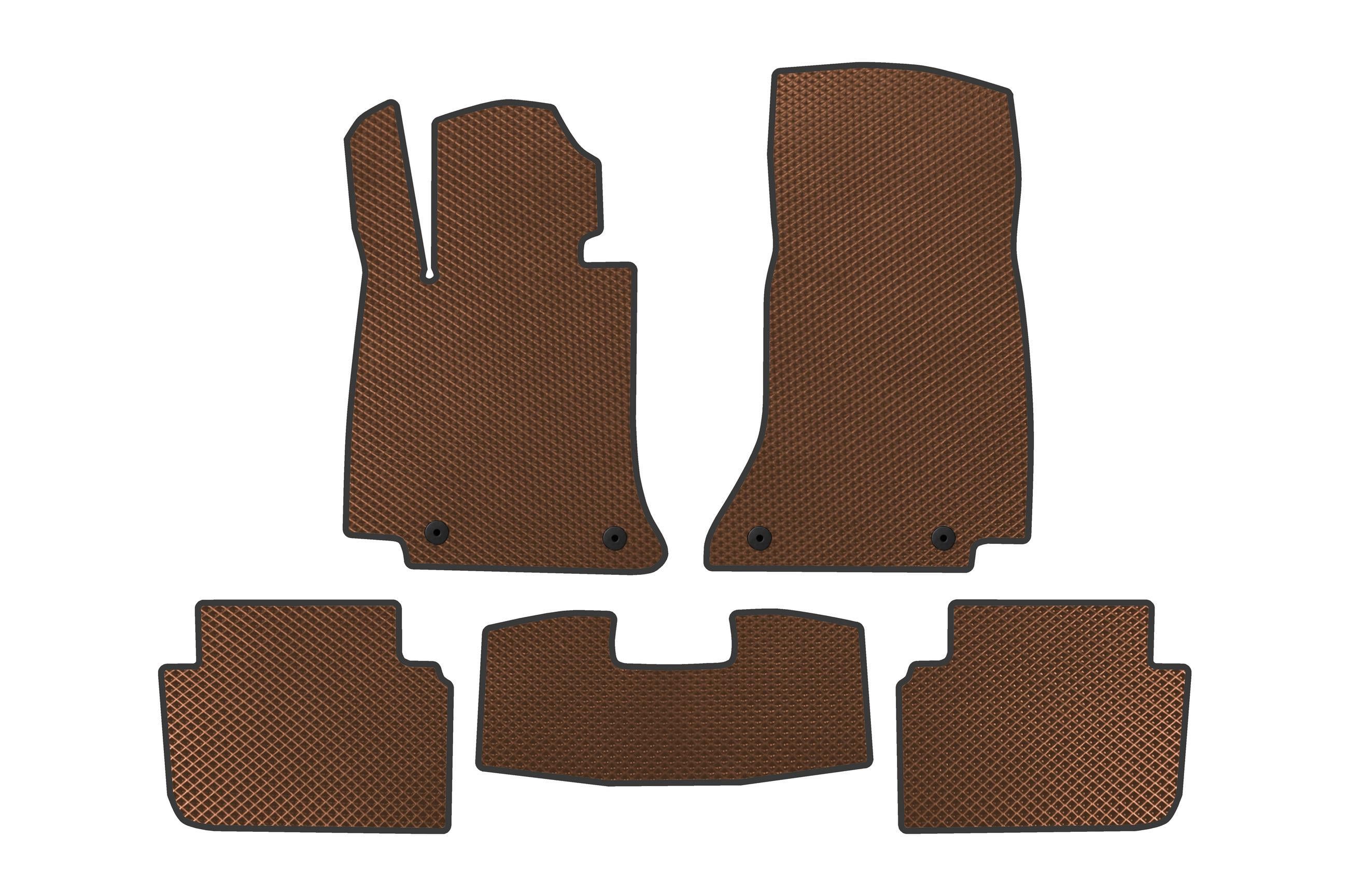 Коврики автомобильные Digital Designs EVA для Mercedes CLE C236/A236 2024- гг. этилвинилацетат Коричневый (183552)