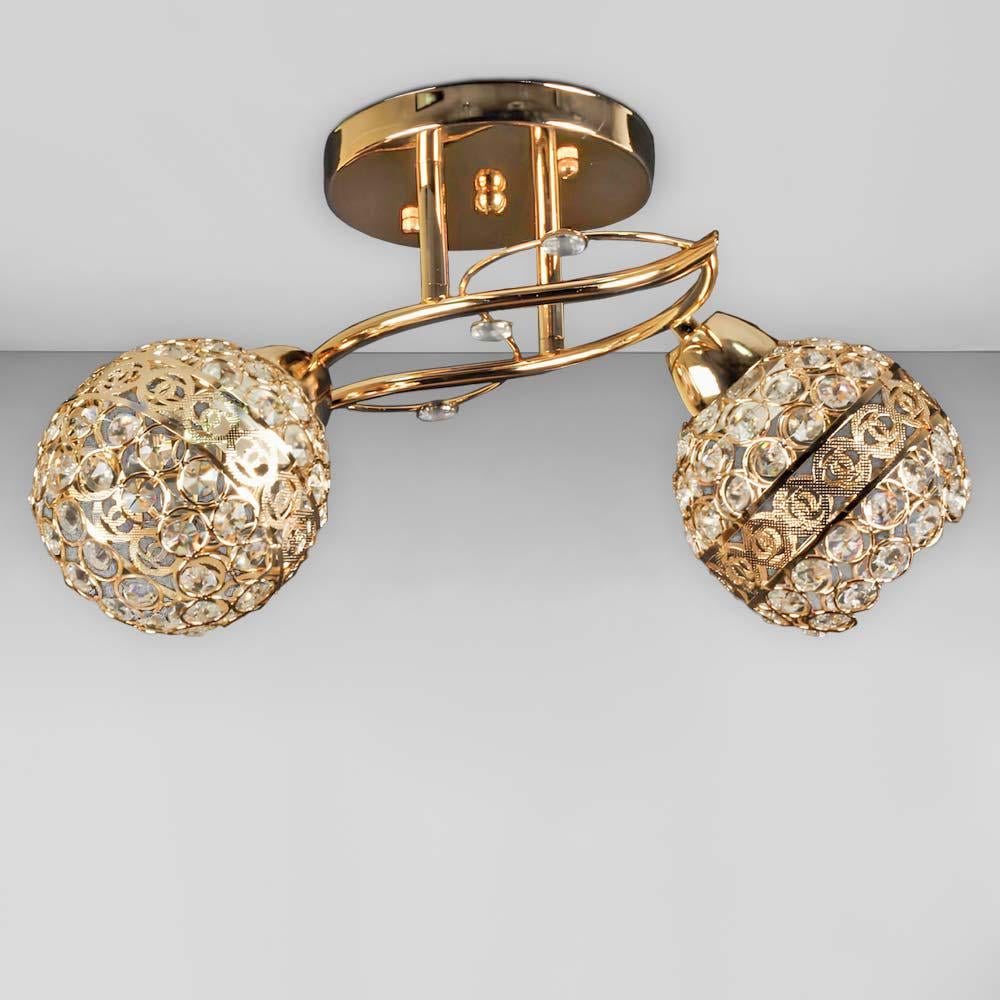 Люстра потолочная Light House SH-20385/2 FG W420xH240 E27 Золотистый (129442) Люстра потолочная Light House SH-20385/2 FG W420xH240 E27 Золотистый (129442)