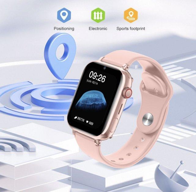 Смарт-часы детские Lemfo LT38 4G/GPS с водонепроницаемым корпусом Розовый (26389392) - фото 3 Смарт-часы детские Lemfo LT38 4G/GPS с водонепроницаемым корпусом Розовый (26389392) - фото 3