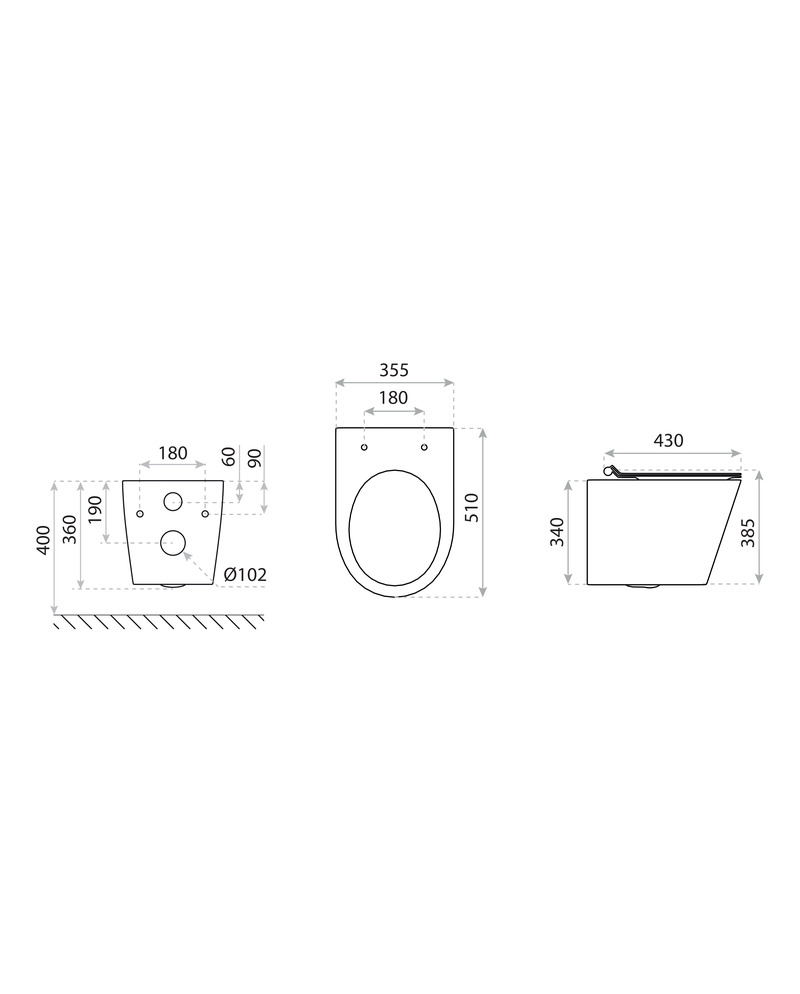 Унитаз Lavita GALVE безобедочный с сиденьем Soft-close Slim 5908211491936 (2145012705) - фото 3