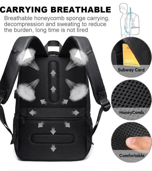 Рюкзак Bange Multi-function backpack 15,6" 35 л Черный (BG-1921) - фото 9 Рюкзак Bange Multi-function backpack 15,6" 35 л Черный (BG-1921) - фото 9