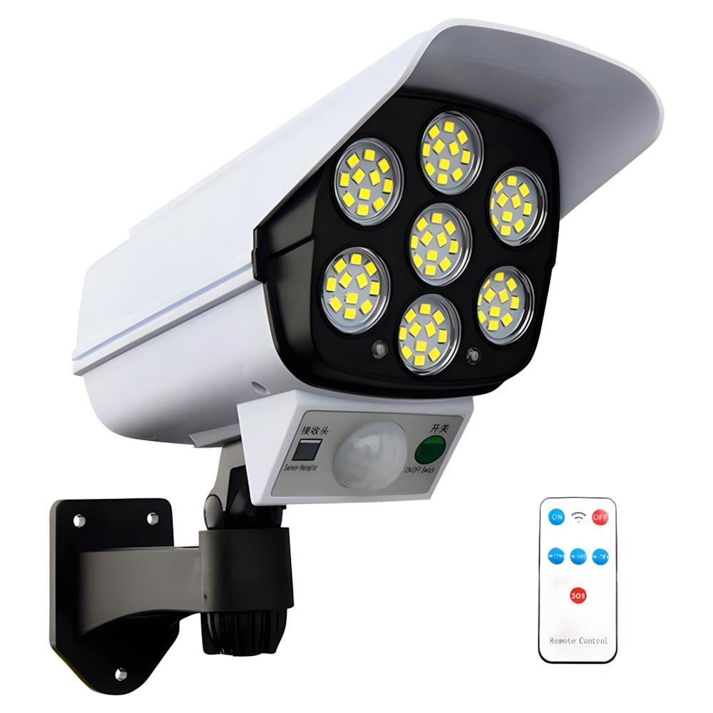 Вуличний ліхтар на сонячній батареї з датчиком руху 77LED пульт ДУ