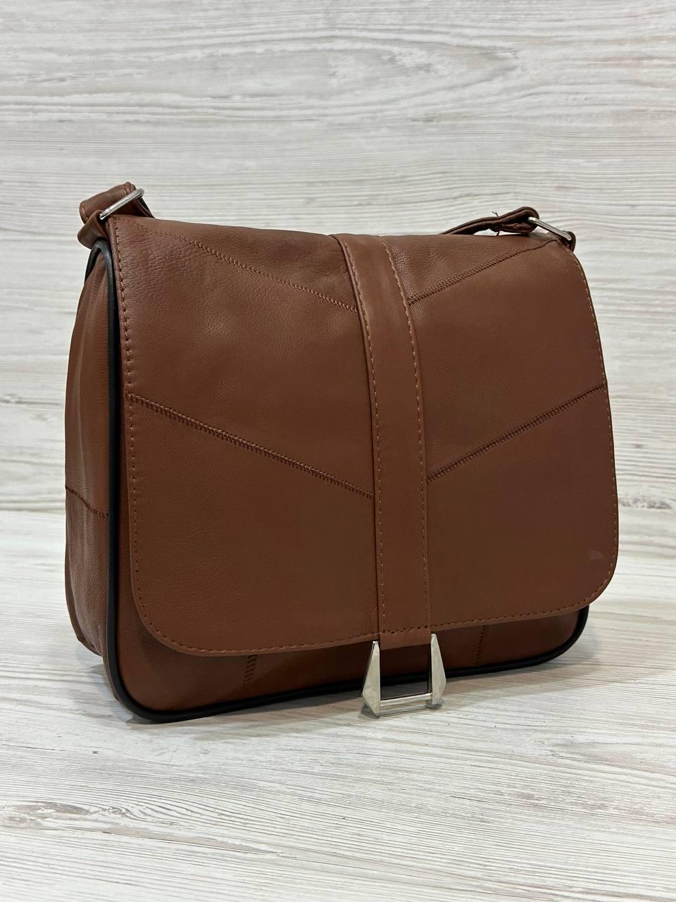 Женская сумка натуральная кожа Коричневый (108047)