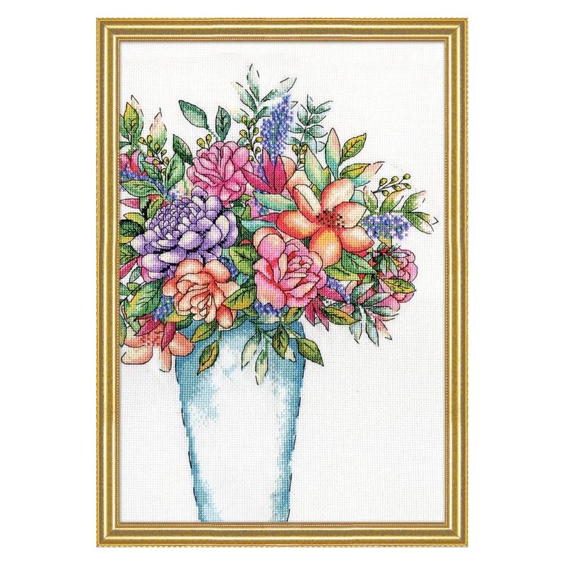 Набор для вышивания крестиком Design Works 2930 Aqua Vase (22890)