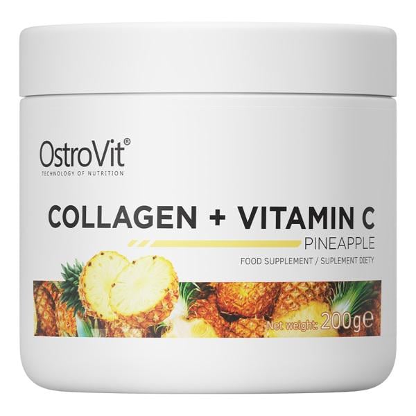 Хондропротектор (для спорта) OstroVit Collagen And Vitamin C 200 g /20 servings/ Pineapple