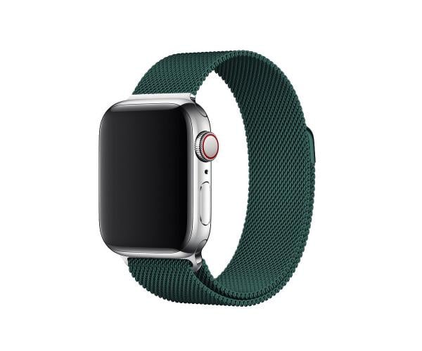 Ремешок для смарт-часов Milanese Magnetic Hoco WA03 для Apple Watch 1-8 металлический 38/40/41 мм Темно-зеленый