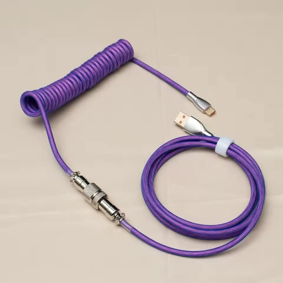 Кабель для клавіатури із пружиною Фіолетовий (80199)