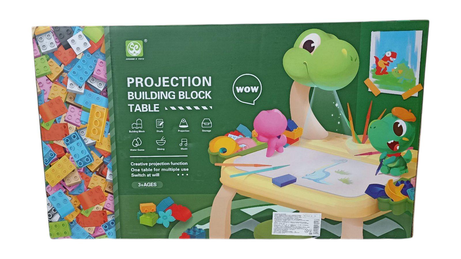 Дитяча іграшка Столик двосторонній лего-проектор SE-105 (30453112)