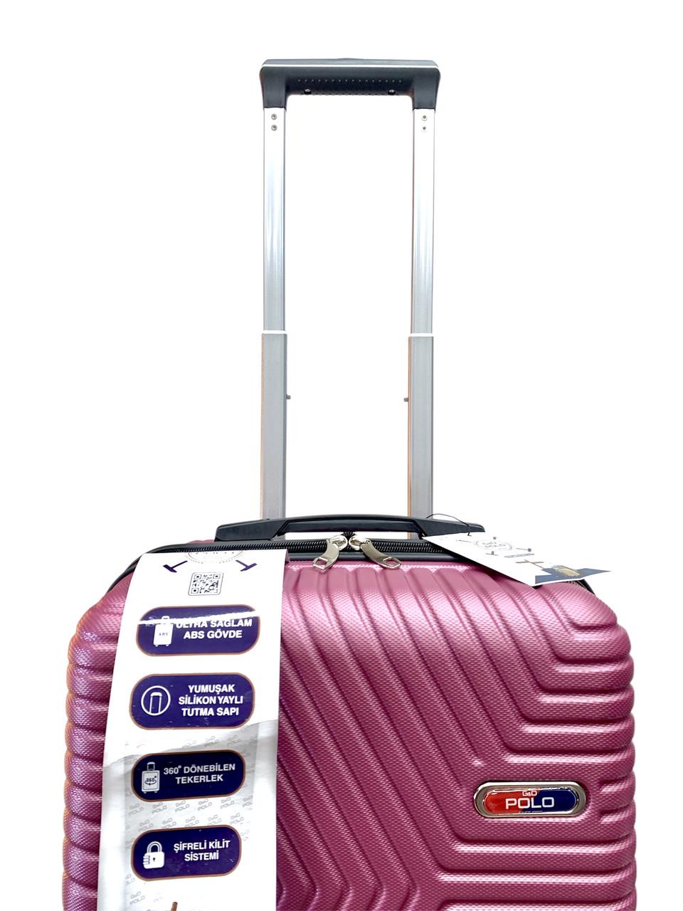 Валіза Polo ПК014-S полікарбонат на 4-х подвійних колесах маленька S 50 л Рожевий - фото 3 Валіза Polo ПК014-S полікарбонат на 4-х подвійних колесах маленька S 50 л Рожевий - фото 3