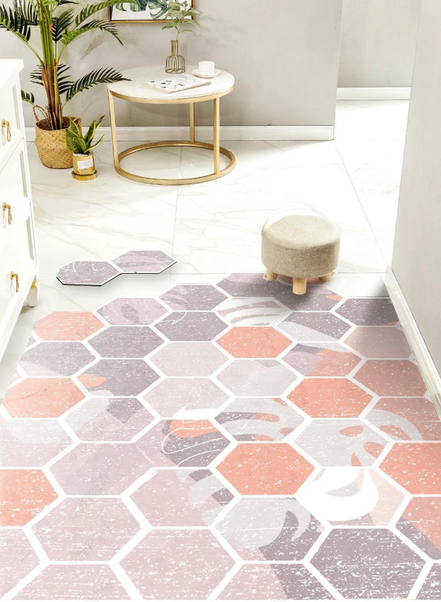 Грязезащитный коврик для прихожей Soft pink резиновый 40х60 см (KRS030)