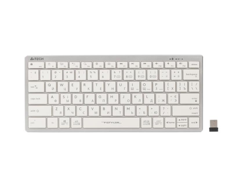 Клавиатура A4Tech Fstyler FBX51C Bluetooth 2,4 ГГц White (26450845)