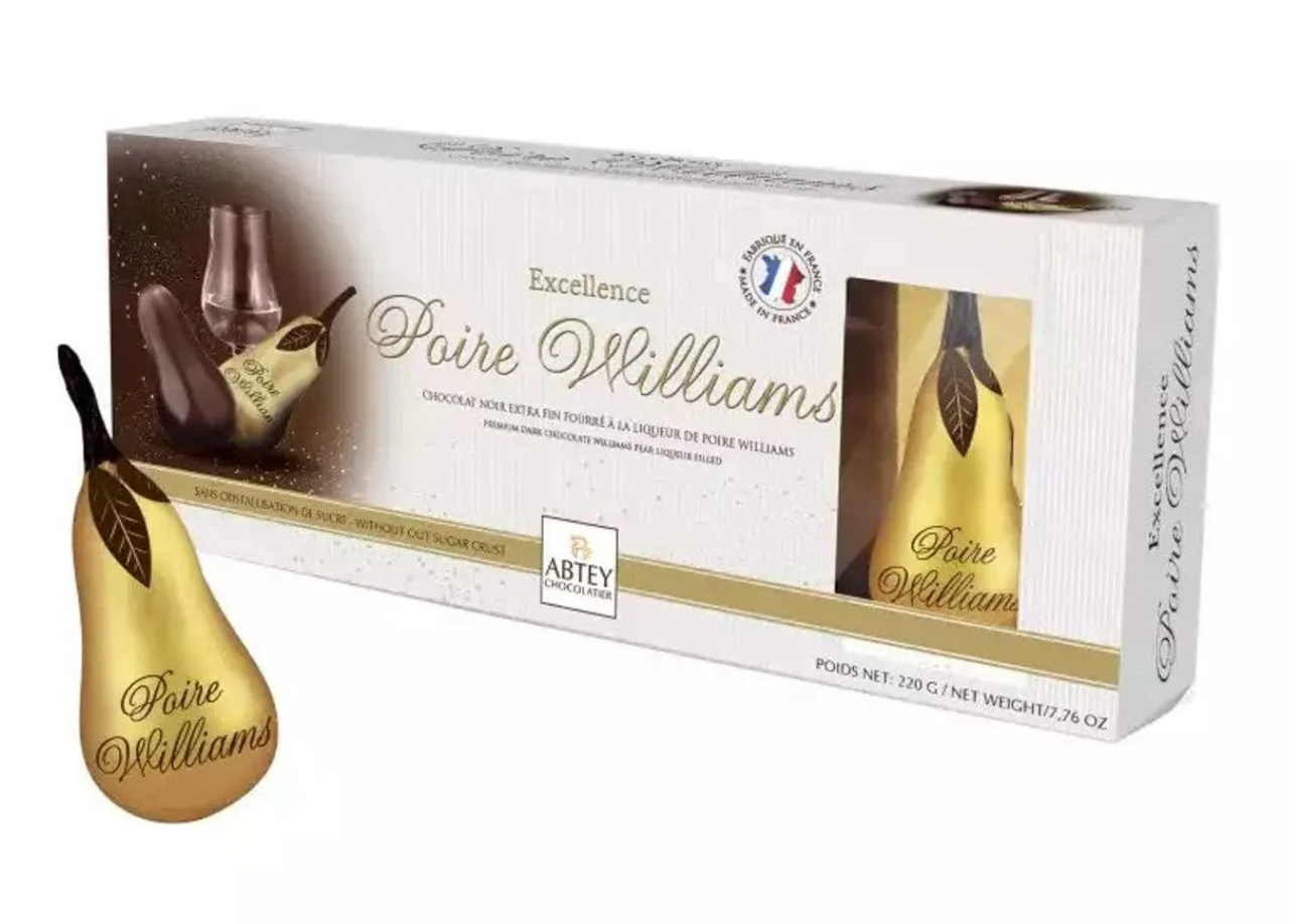 Конфеты шоколадные с ликером Abtey Williams Pear Liqueur в Premium Dark Chocolate Gift Box 100 г (2448081154)