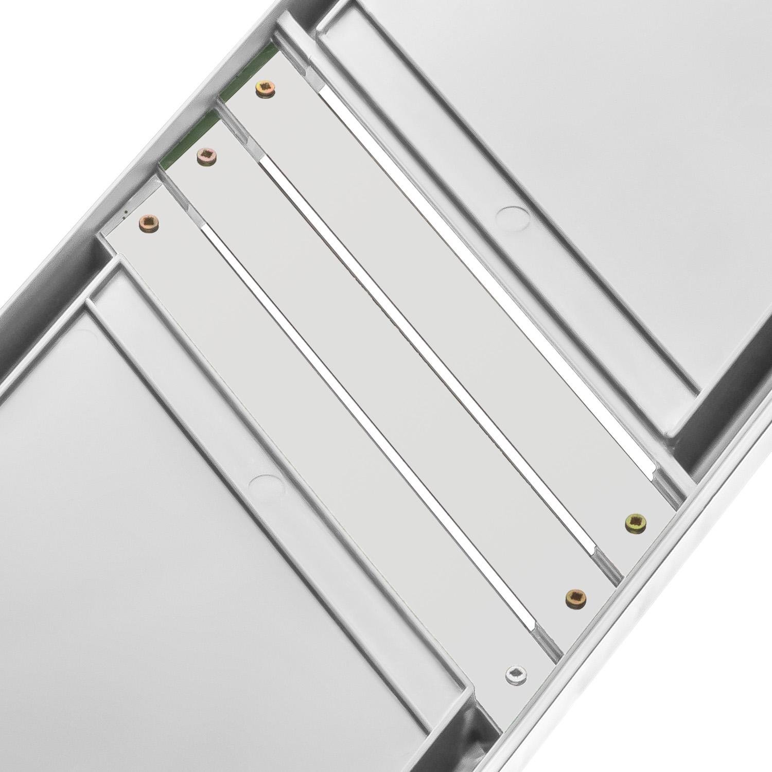 Шинковка для капусты и нарезки овощей/фруктов ручная пластиковая 3 лезвия 16,5х39 см Белый (86940) - фото 6