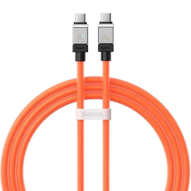 Кабель BASEUS CoolPlay Series Fast Charging Cable Type-C to Type-C CAKW000307 100W 2 м Orange