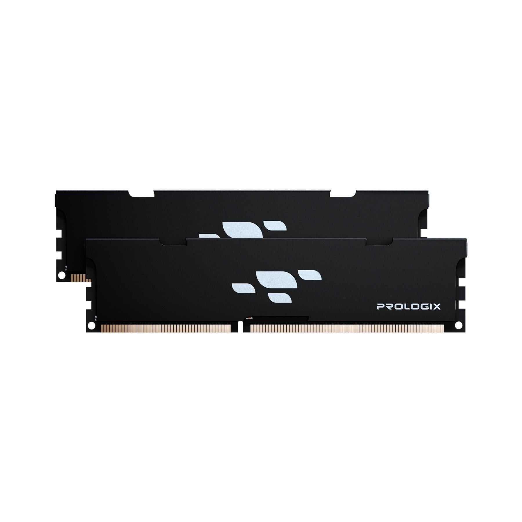Оперативная память для ПК Prologix DIMM DDR5 32 ГБ 6000 МГц CL36 2х16 ГБ Черный (PRO32GB6000B5K)