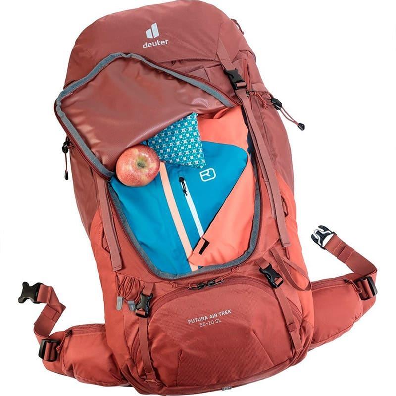 Рюкзак туристичний Deuter Futura Air Trek 55+10 л Redwood/Lava (3402221 5574) - фото 9