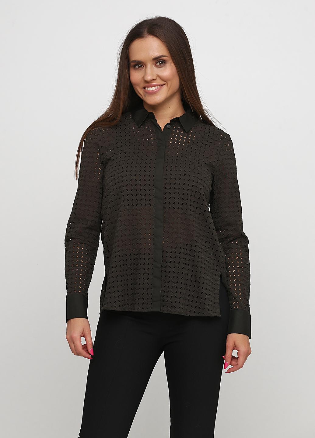 Блуза с вышивкой р. 34 Хаки (4729445RP3)