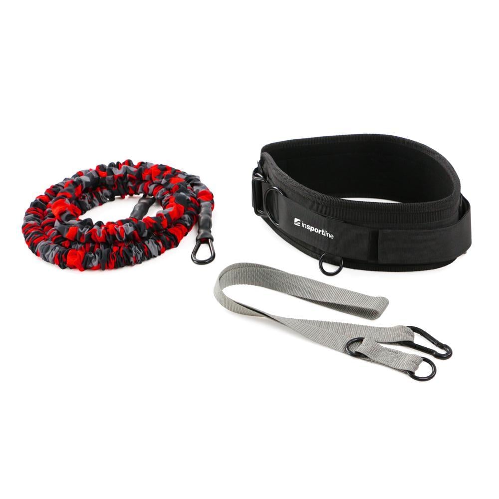 Стрічка-еспандер для вправ inSPORTline Byfaster 2600 260 см 29 кг Чорно-червоний (407363)
