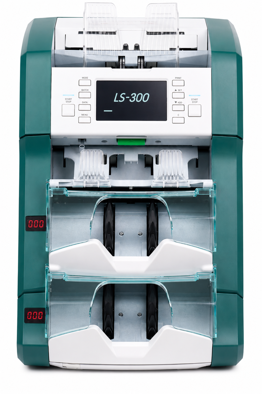 Сортувальник банкнот LikeSys LS-300 з 2+1 кишенями/Dual CIS/Fitness-сортуванням/детекцією UV/MG/IR