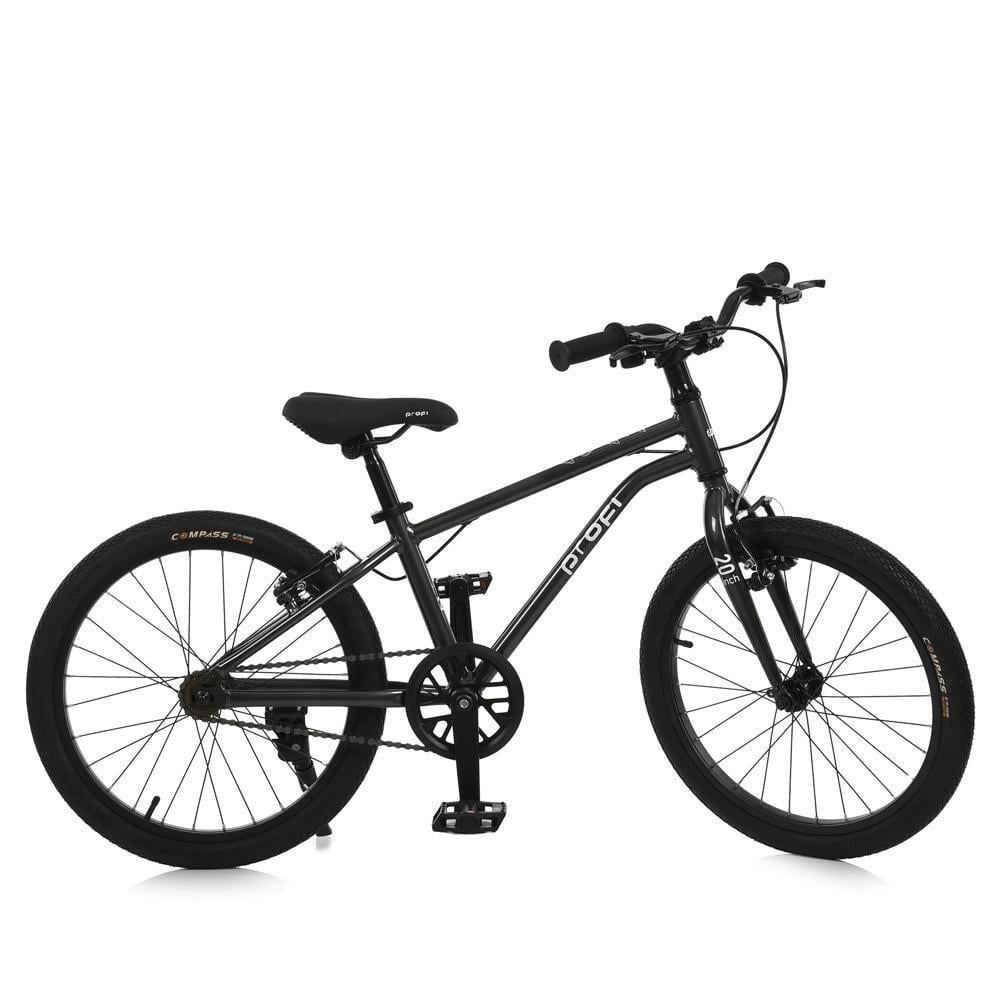 Дитячий велосипед PROF1 Lighty 20" алюмінієвий Темно-сірий - фото 1 Дитячий велосипед PROF1 Lighty 20" алюмінієвий Темно-сірий - фото 1