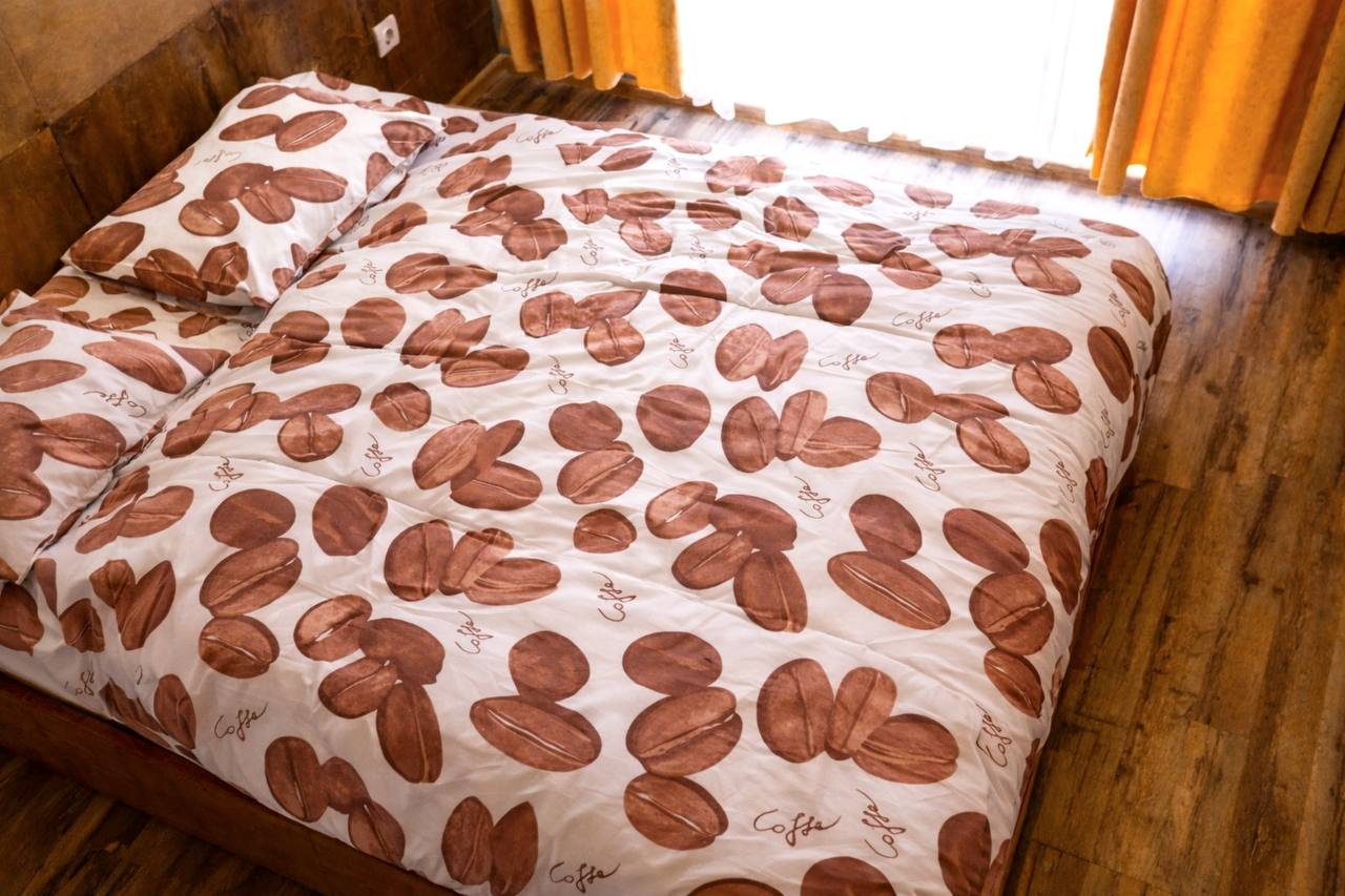 Комплект постельного белья Кофейные зерна двуспальный бязь 200х220 см (G-207001C/2.0)