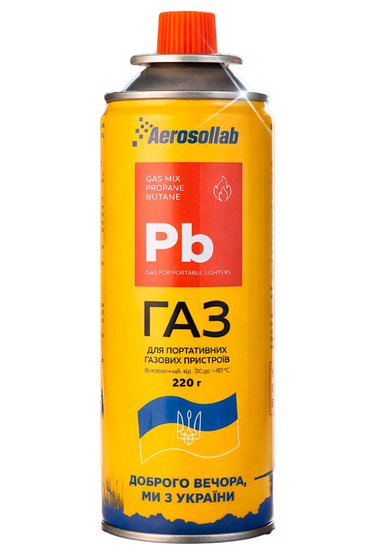 Баллон газовый для горелок цанговый Aerosollab цанговый 22 г (580148734) Баллон газовый для горелок цанговый Aerosollab цанговый 22 г (580148734)