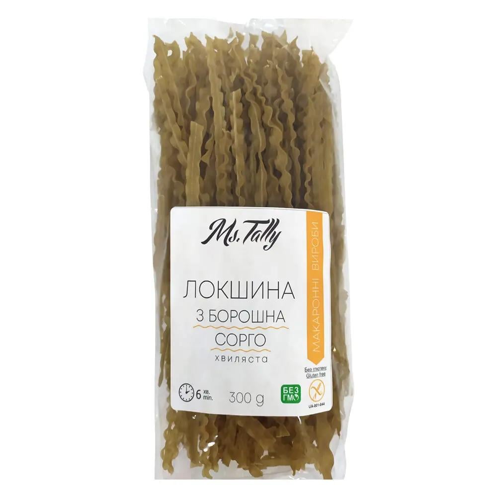 Паста з сорго без глютену Ms. Tally 300 г Паста з сорго без глютену Ms. Tally 300 г