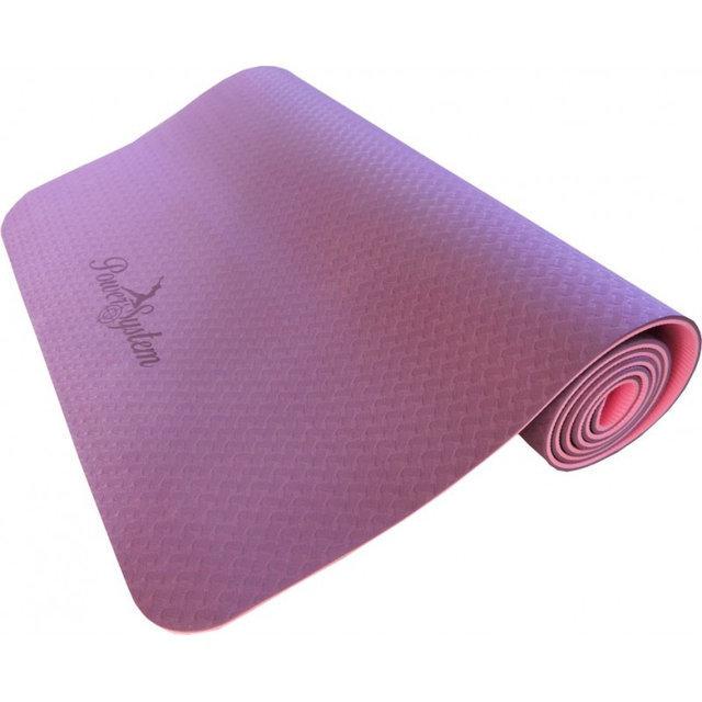 Килимок для йоги та фітнесу Power System Yoga Mat Premium PS-4060 Purple