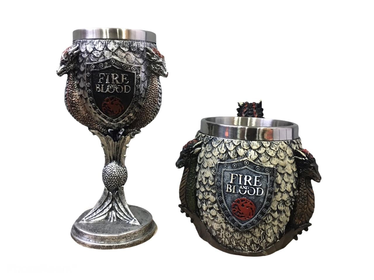 Подарочный набор кружка и бокал 3D Игра Престолов Fire And Blood Дом Таргариен 400/200 мл Подарочный набор кружка и бокал 3D Игра Престолов Fire And Blood Дом Таргариен 400/200 мл
