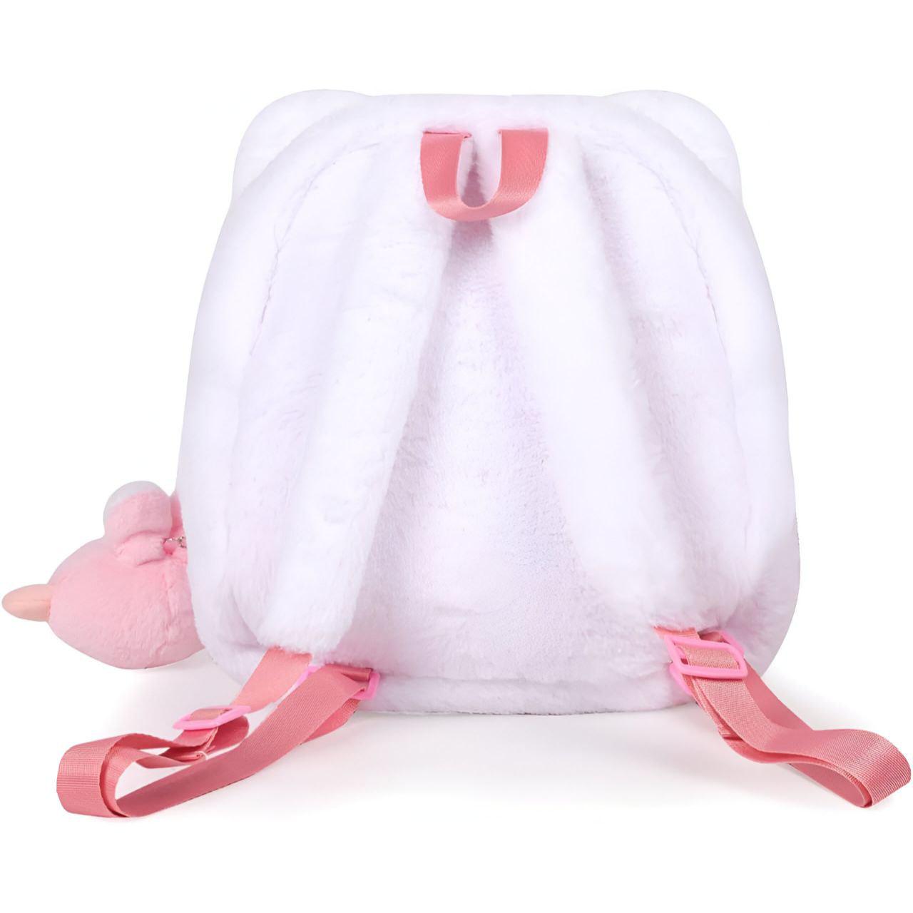 Рюкзак детский плюшевый YG0050 с ушками Белый - фото 3 Рюкзак детский плюшевый YG0050 с ушками Белый - фото 3