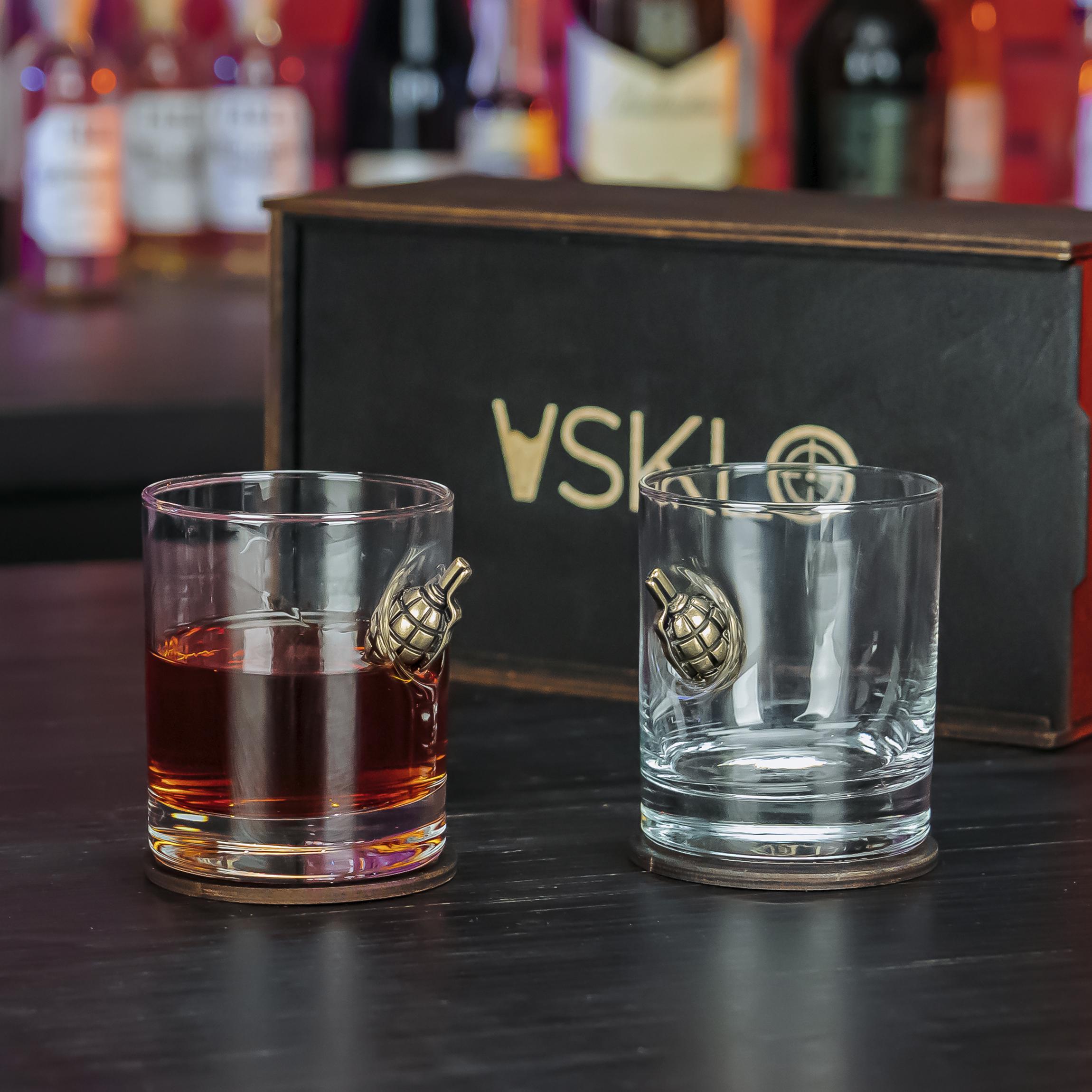 Стаканы с лимонкой VSKLO в подарочной упаковке