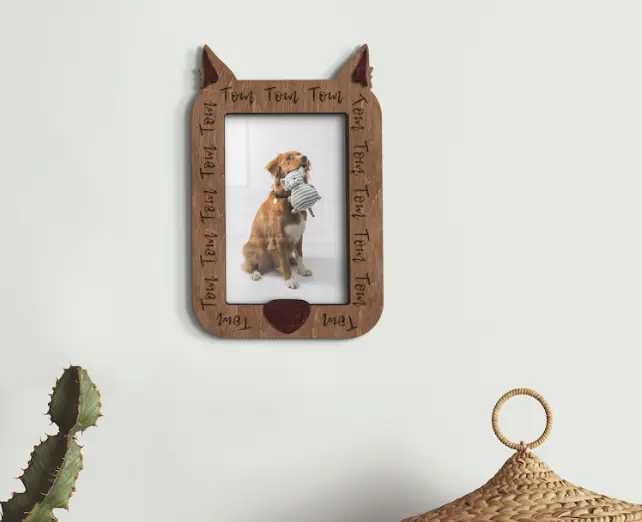 Фоторамка з носом собаки на 1 фото Коричневий (pet_4x6-1) - фото 2