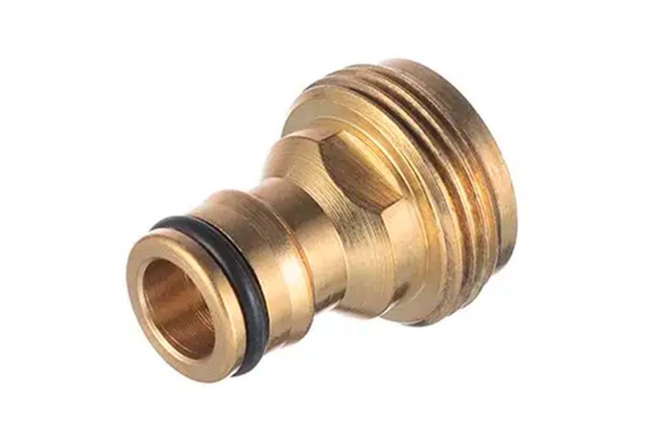 Адаптер латунний Intertool-Storm на конектор 1/2" із зовнішнім різьбленням 3/4" (GE-1202)