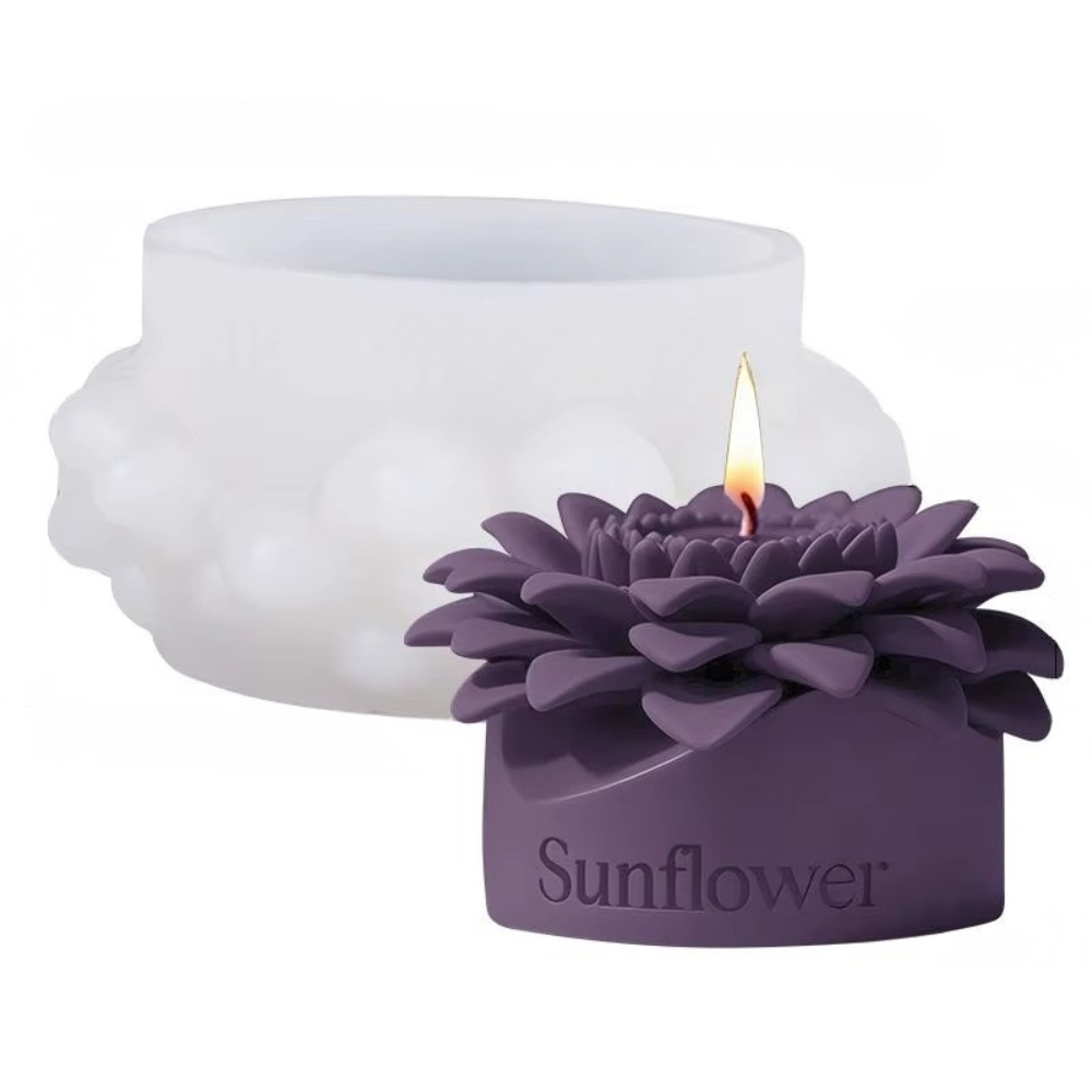 Форма силиконовая для изготовления свечи молд для изделий из соевого воска пчелиного и парафина 115х55 мм