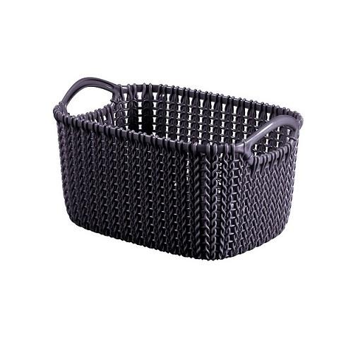 Кошик з ручками пластиковий 24х16х13,5 см Фіолетовий (CH-4194)