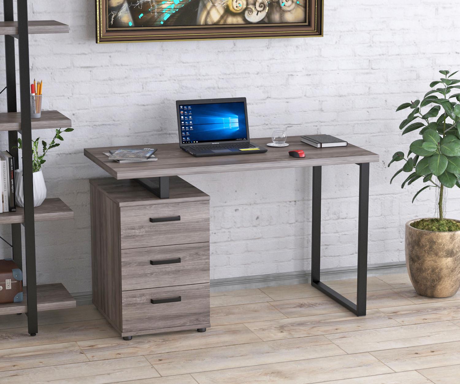 Письмовий стіл Loft design L-27 Дуб Палена/Чорний