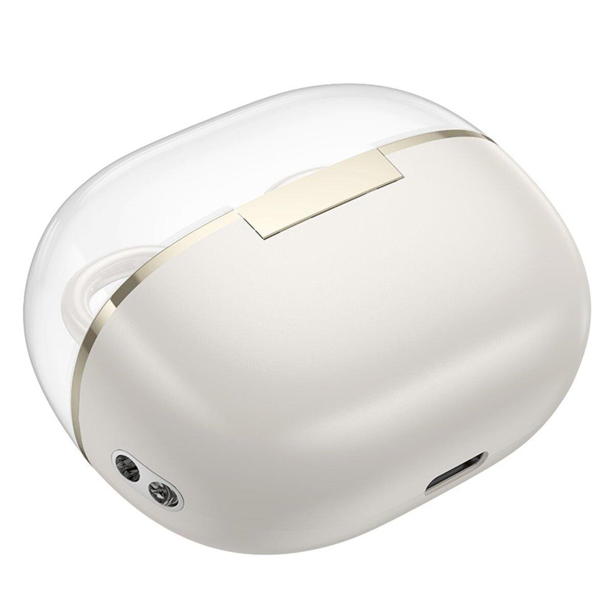 Навушники бездротові Borofone FQ5 Spirit clip-on True Wireless BT5.4 Headset 400 mAh Milky White (6941991117183) - фото 4 Навушники бездротові Borofone FQ5 Spirit clip-on True Wireless BT5.4 Headset 400 mAh Milky White (6941991117183) - фото 4