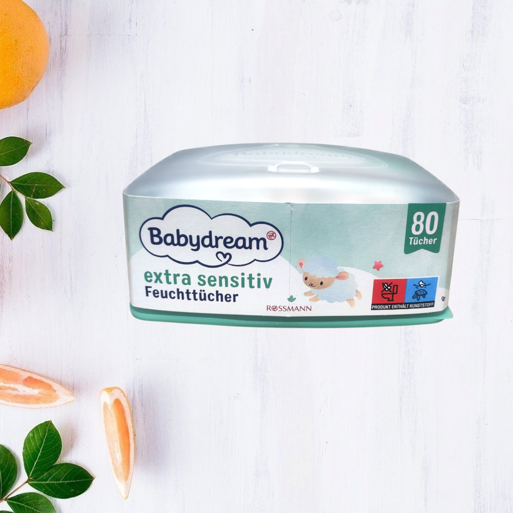 Дитячі вологі серветки Babydream Sensitive 80 шт. в коробці