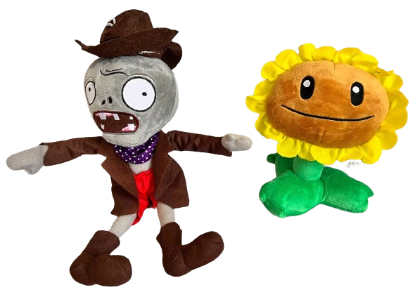 Набор мягких игрушек Подсолнух против Зомби в шляпе Растения против зомби (289) Набор мягких игрушек Подсолнух против Зомби в шляпе Растения против зомби (289)