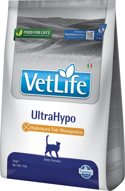 Корм сухой для кошек Farmina Vet Life UltraHypo 5 кг (191073) Корм сухой для кошек Farmina Vet Life UltraHypo 5 кг (191073)