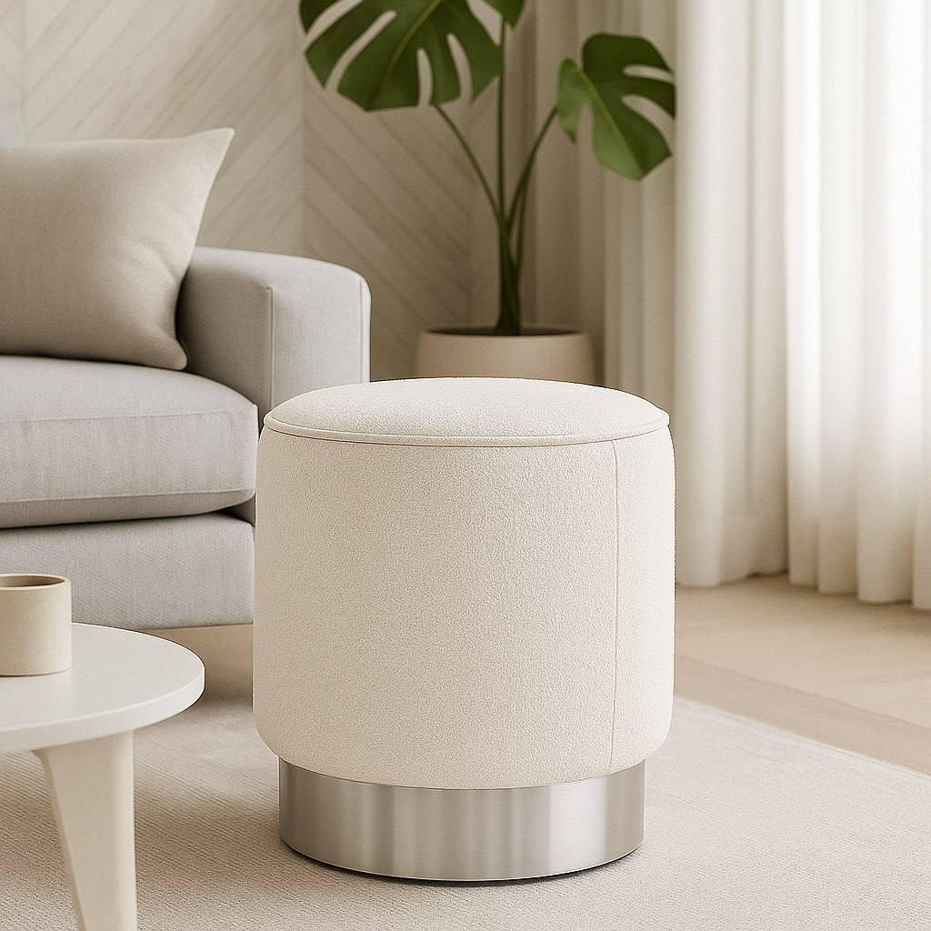 Пуф Maxwell 35х35х40 см Белый (AI 11)