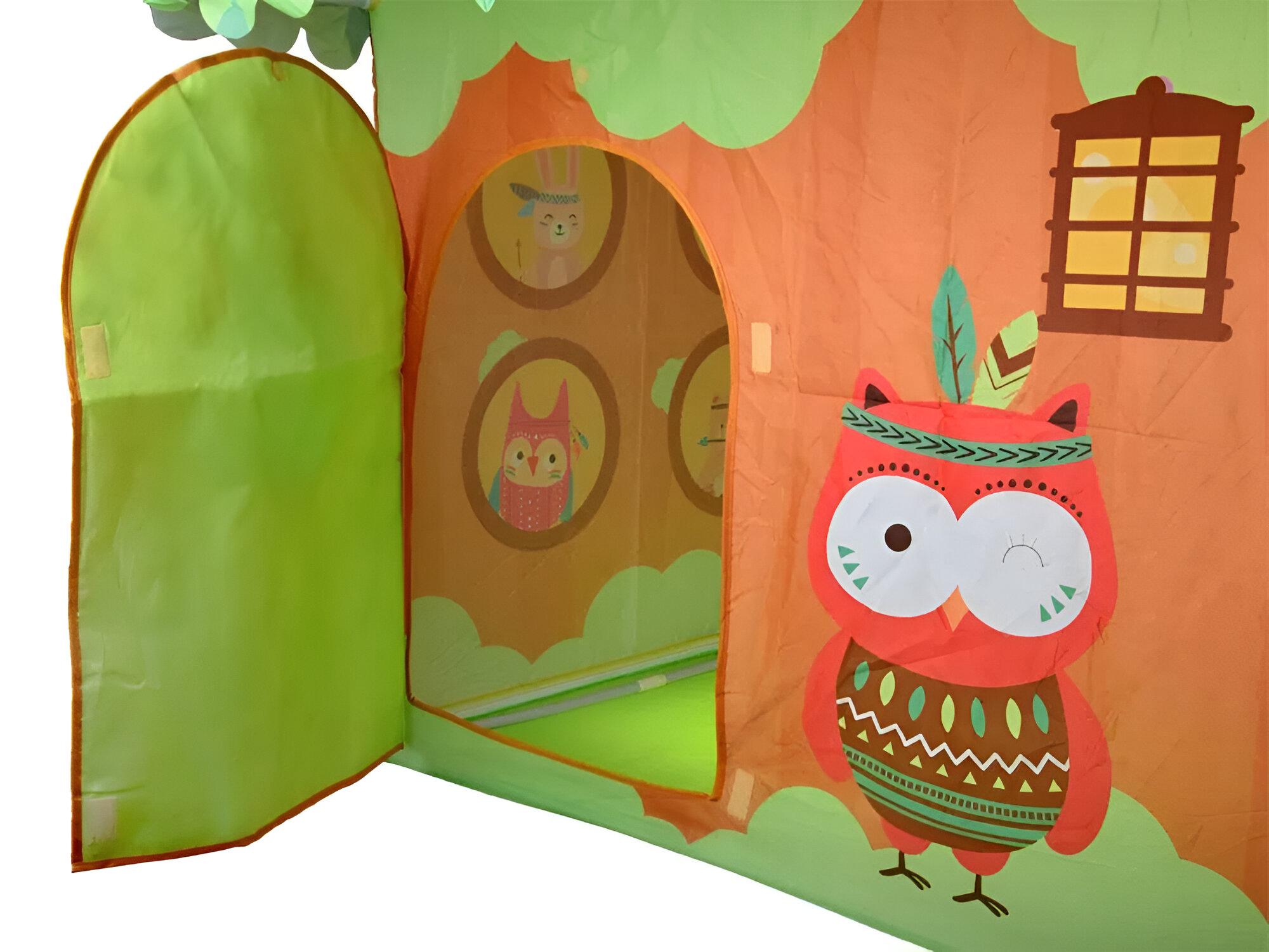 Детская складная палатка 889-241A Лесная избушка 100х80х125 см в виде Разноцветный - фото 5 Детская складная палатка 889-241A Лесная избушка 100х80х125 см в виде Разноцветный - фото 5