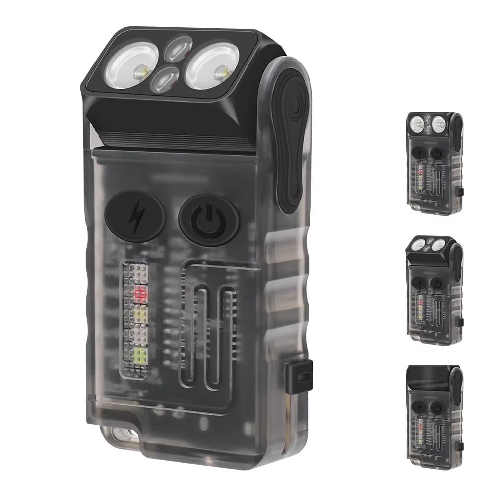 Фонарь-брелок Boruit V20-1 возвращается на 180° 1000 Лм IP67 с УФ Черный (23853311) - фото 2 Фонарь-брелок Boruit V20-1 возвращается на 180° 1000 Лм IP67 с УФ Черный (23853311) - фото 2